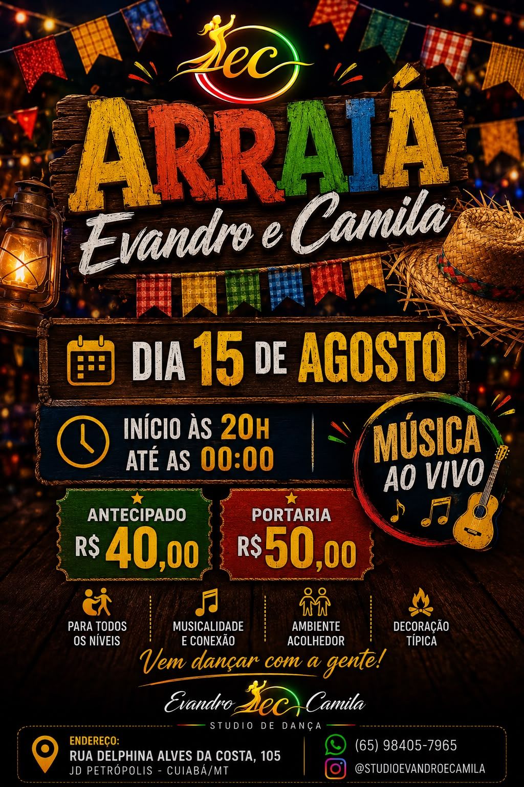 Arraia Evandro e Camila